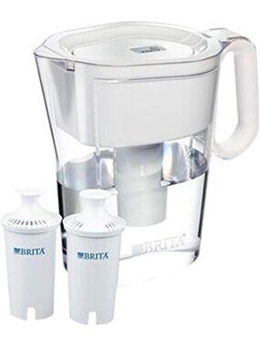 10-Cup Water Pitcher with 2 Advanced Filters - BPA-Free, Assorted Colors
